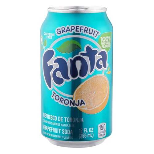 Напиток безалкогольный сильногазированный Fanta grapefruit жестяная банка 0.355 л в Дикси