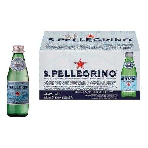 Минеральная вода газ S.Pellegrino 0.5 л стекло по 24 шт в Дикси